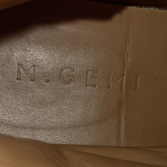 M.Gemi Benedetta Leather Combat Boots Sand Beige Women’s Size 6.5 Like New - Picture 3 of 15